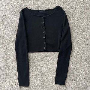 Brandy Melville Black Cropped Cardigan